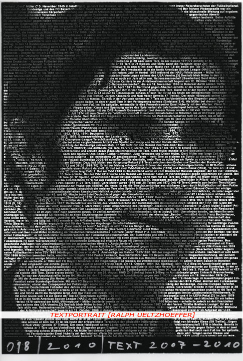 Gerd Müller Textportrait Textportrait "Gerd Müller" by Ralph Ueltzhoeffer