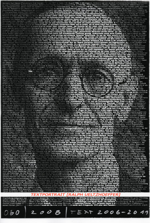 Hermann Hesse Textportrait Textportrait "Hermann Hesse" by Ralph Ueltzhoeffer
