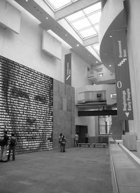 Museum of Scotland, Edingburgh: Installation Textportrait