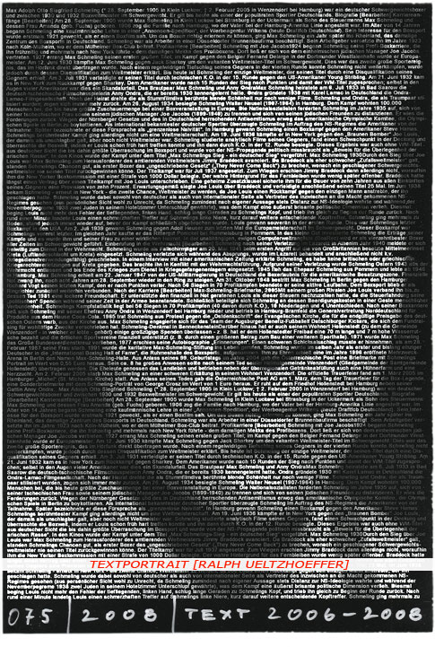 Max Schmeling Textportrait Textportrait "Max Schmeling" by Ralph Ueltzhoeffer
