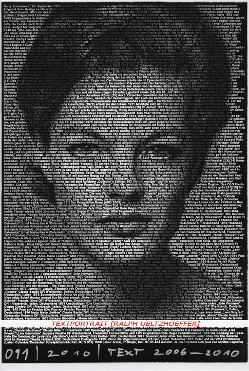 Romy Schneider Textportrait Textportrait "Romy Schneider" by Ralph Ueltzhoeffer
