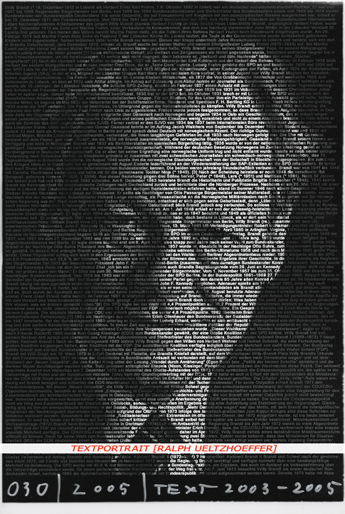 Textportrait "Willy Brandt" by Ralph Ueltzhoeffer